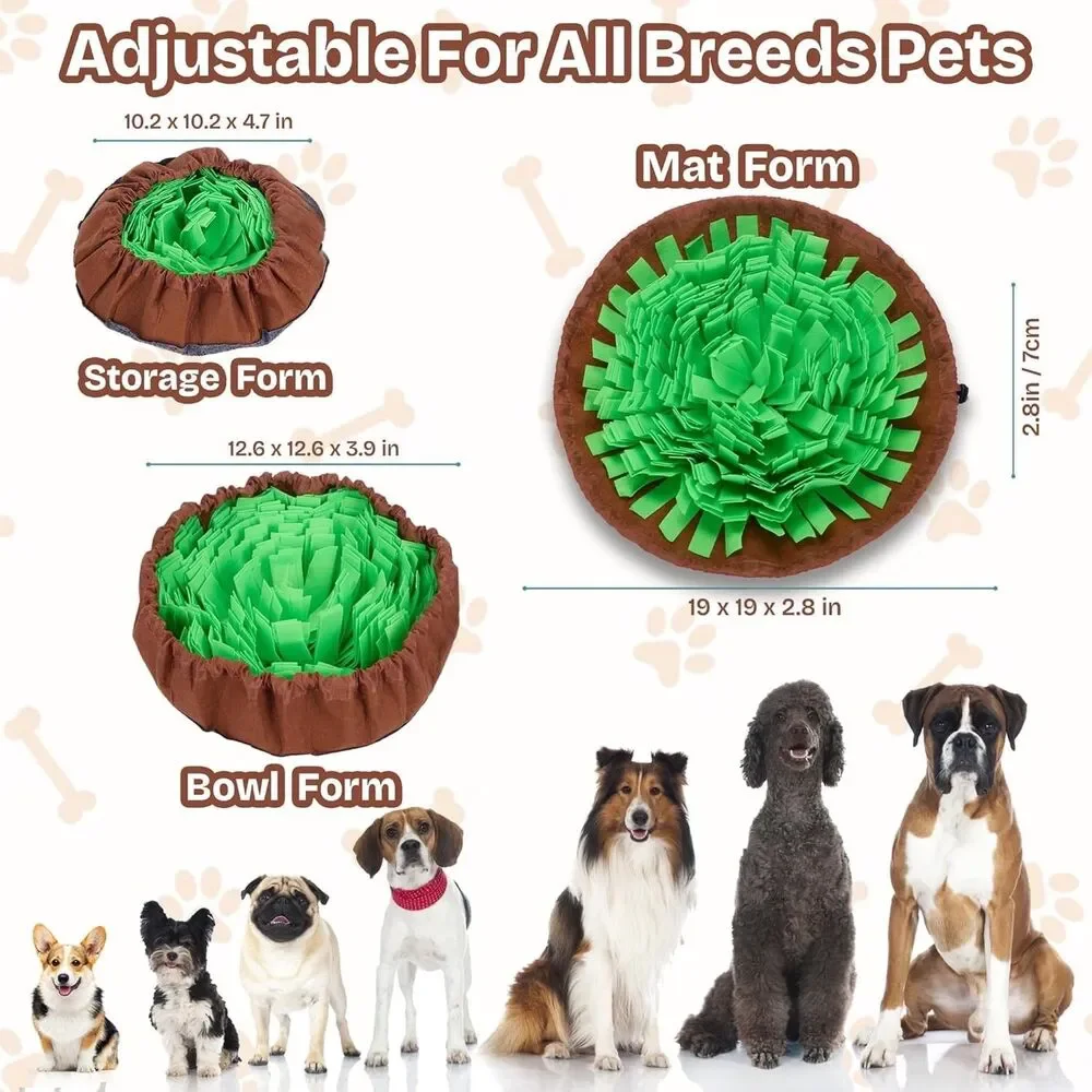 Snuffel Mat for Dogs Sniff,Interactive Dog Activity Mat Mental Stimulation
